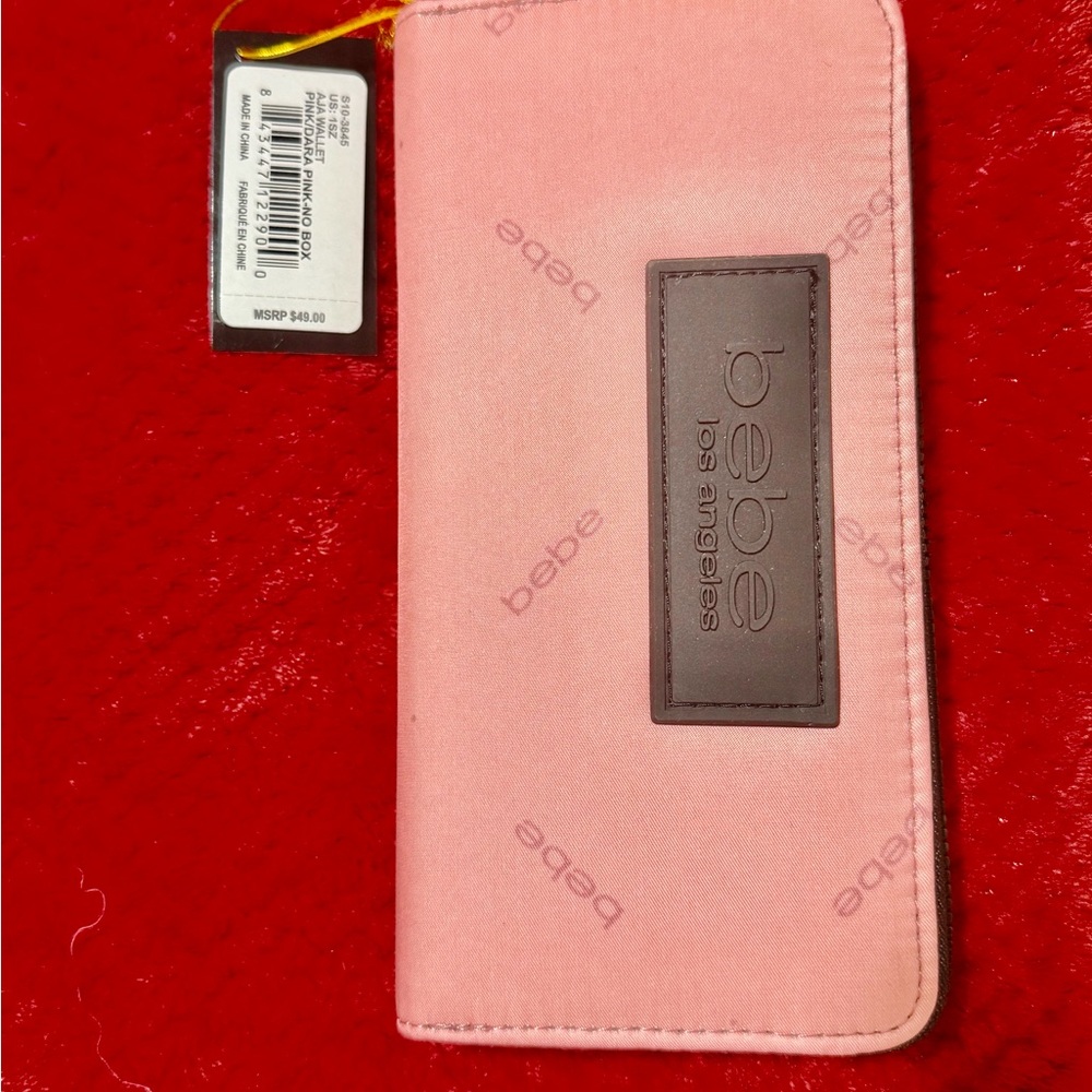 Bebe Pink Wallet with Sleek Minimalist Design